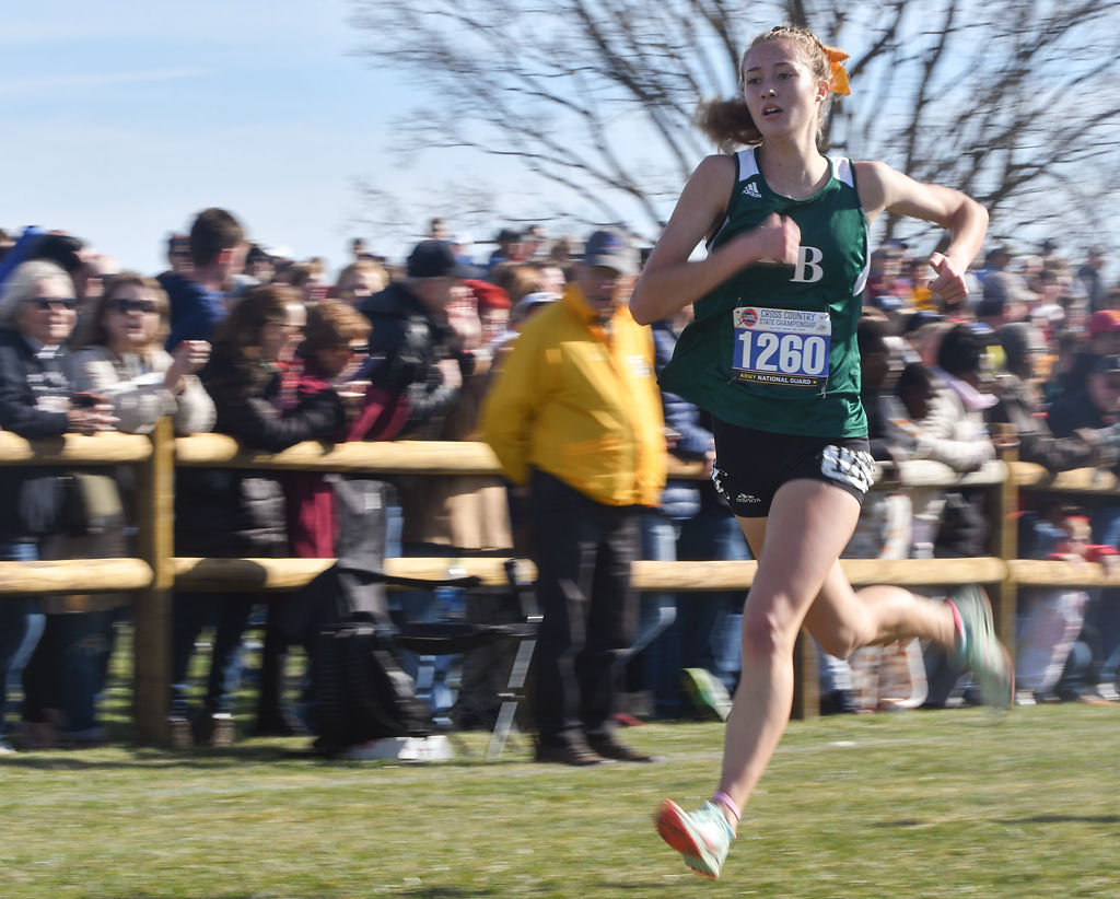 Ellie Dimond competes in the class 4 girls' 5K